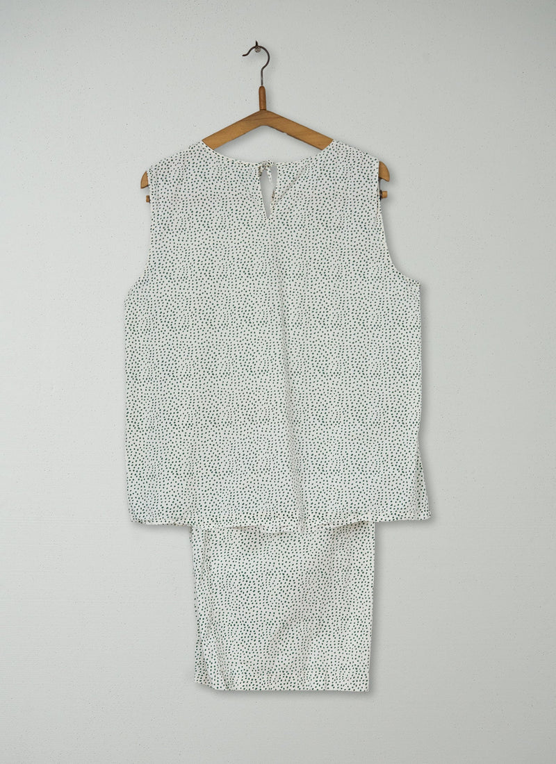 Reworn Dot Print Pyjamas Size L (146) | Multi