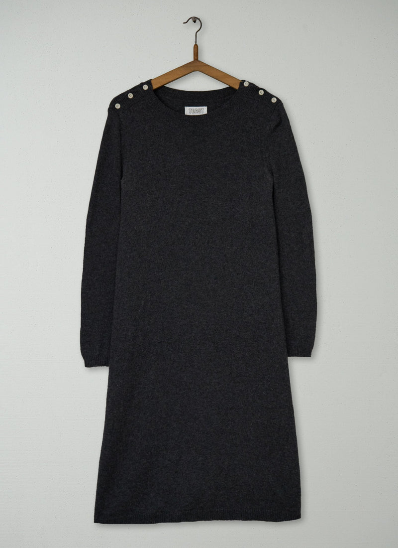Reworn Albine Dress Size 6 (517) | Grey