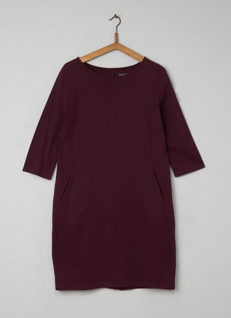 Reworn Jersey Lounge Dress Size 10 (052) | Aubergine