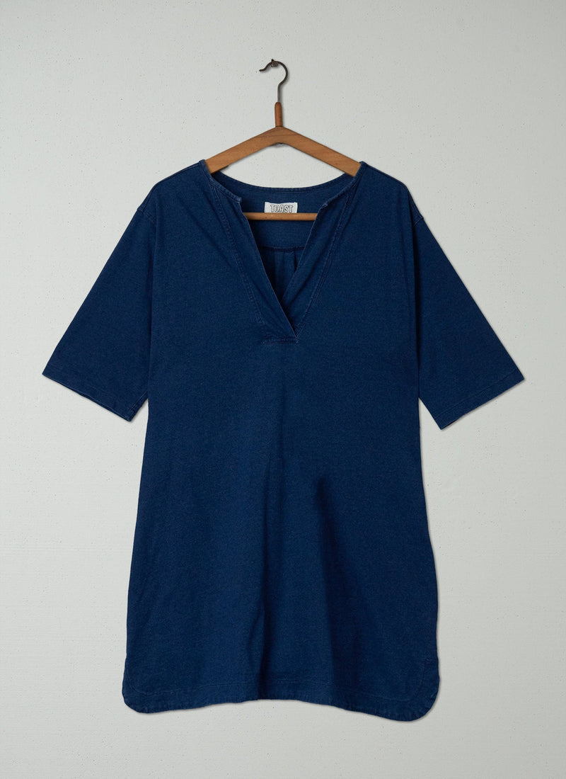 Reworn Washed Indigo Tunic Size 16 (292) | Indigo