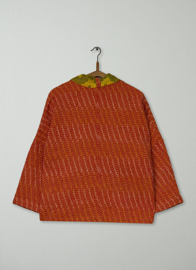 Reworn Kantha Gown Size L (058) | Multi