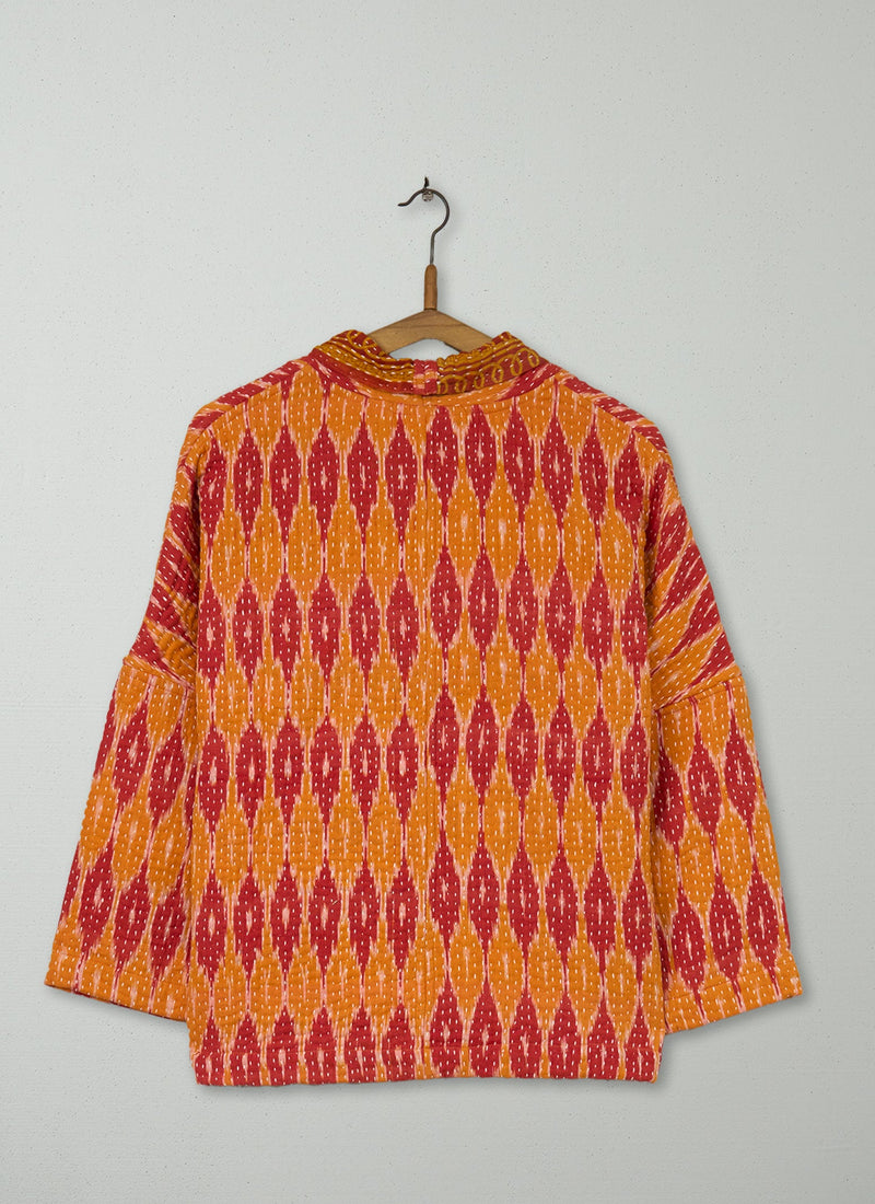 Reworn Kantha Gown Size M (057) | Multi