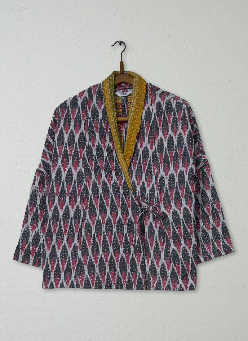 Reworn Kantha Gown Size M (060) | Multi