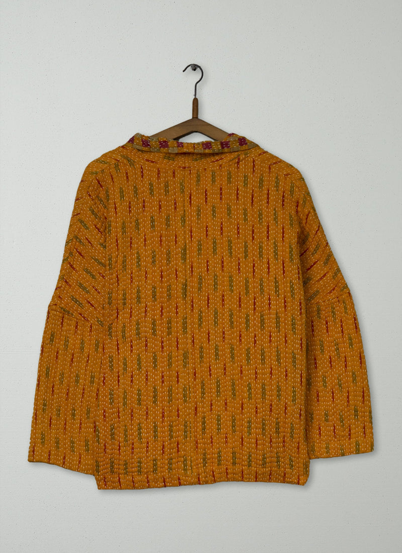 Reworn Kantha Gown Size M (061) | Multi
