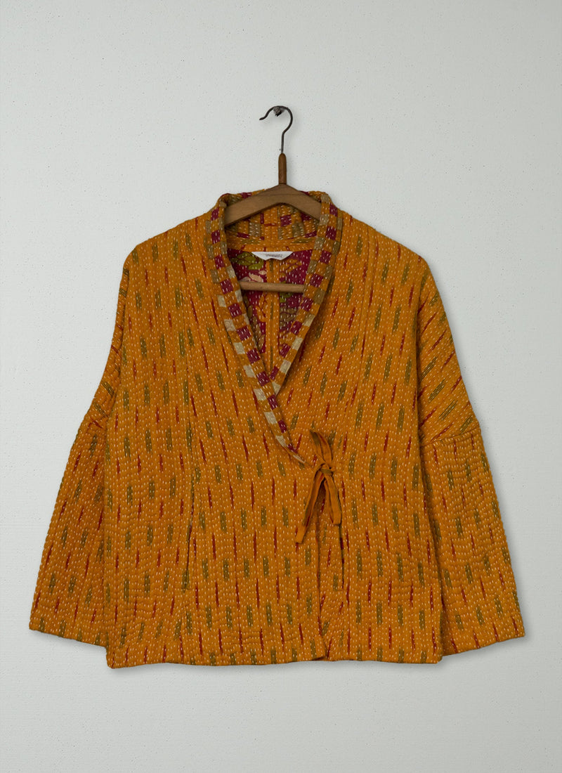 Reworn Kantha Gown Size M (061) | Multi
