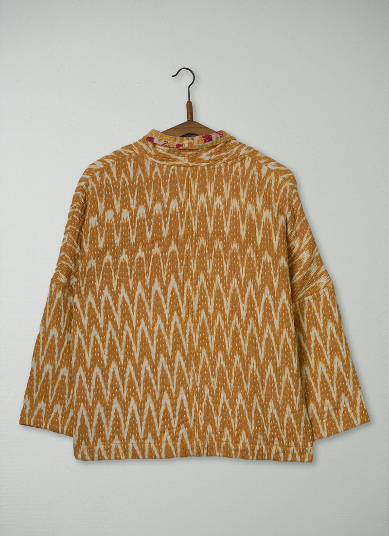Reworn Kantha Gown Size S (083) | Multi
