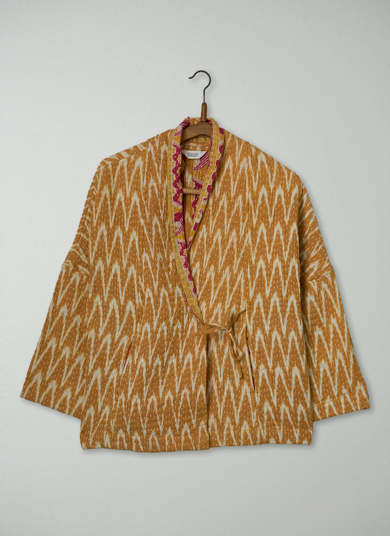 Reworn Kantha Gown Size S (083) | Multi