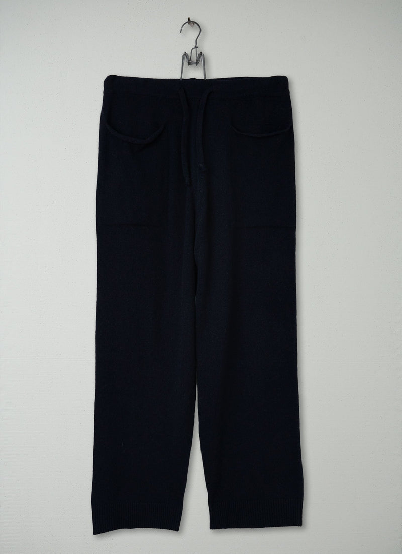 Reworn Recycled Cashmere Trousers Size SM (330) | Navy