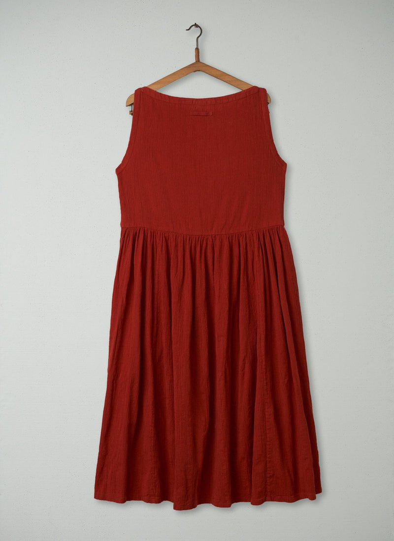 Reworn Crepe Dress Size L (287) | Red Clay