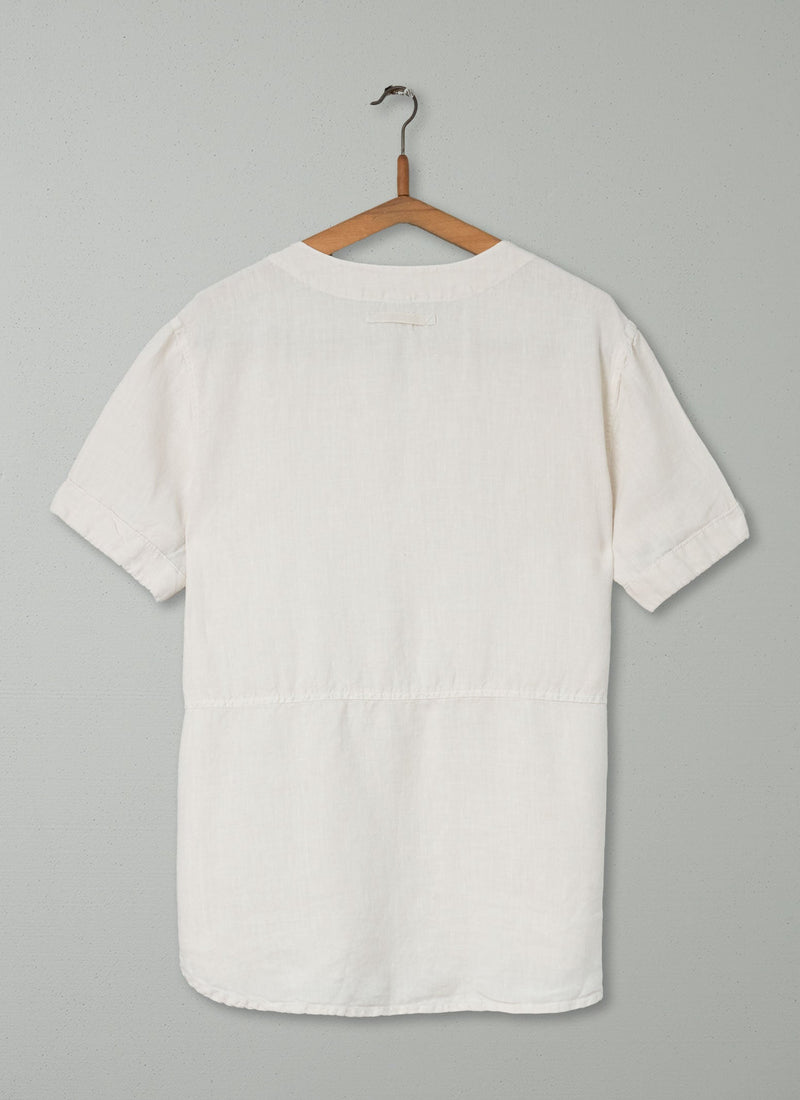 Reworn Linen Top Size M (245) | Parchment