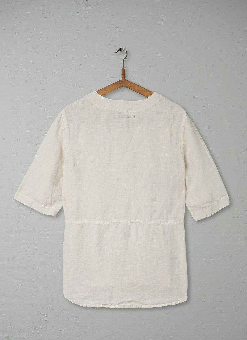 Reworn Linen Tee Size S (224) | Parchment