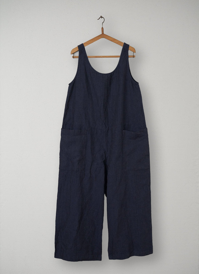 Reworn Delave Sleeveless Jumpsuit Size L (012) | Midnight
