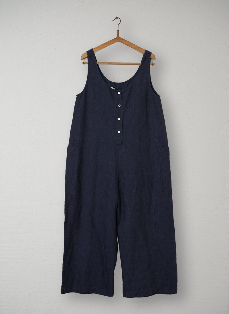 Reworn Delave Sleeveless Jumpsuit Size L (012) | Midnight