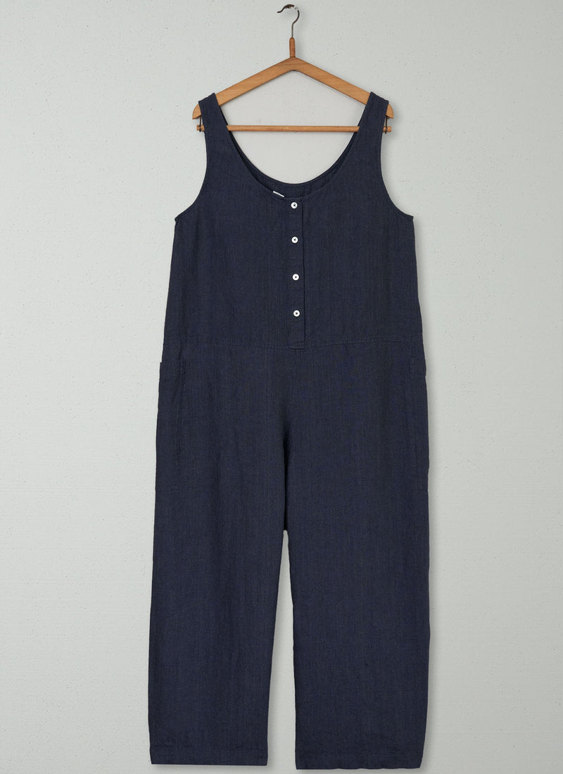 Reworn Delave Sleeveless Jumpsuit Size L (291) | Midnight