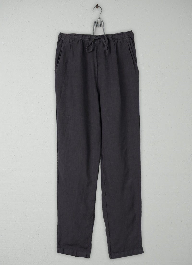 Reworn Linen Trousers Size S (241) | Charcoal