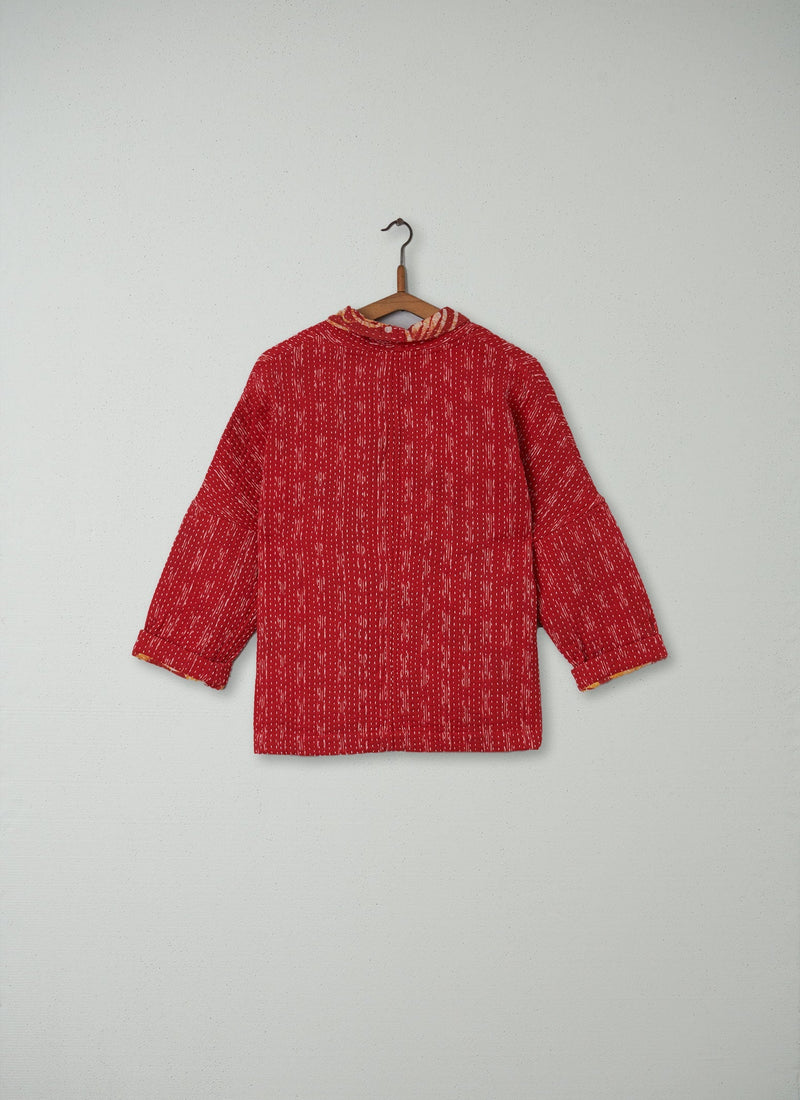 Reworn Kantha Jacket Size M (019) | Reds