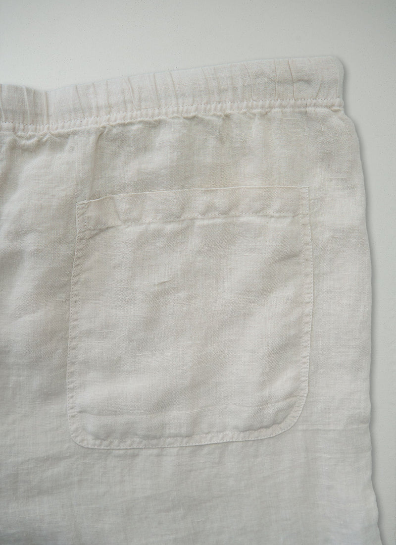 Reworn Linen Trousers Size M (1149) | Ecru