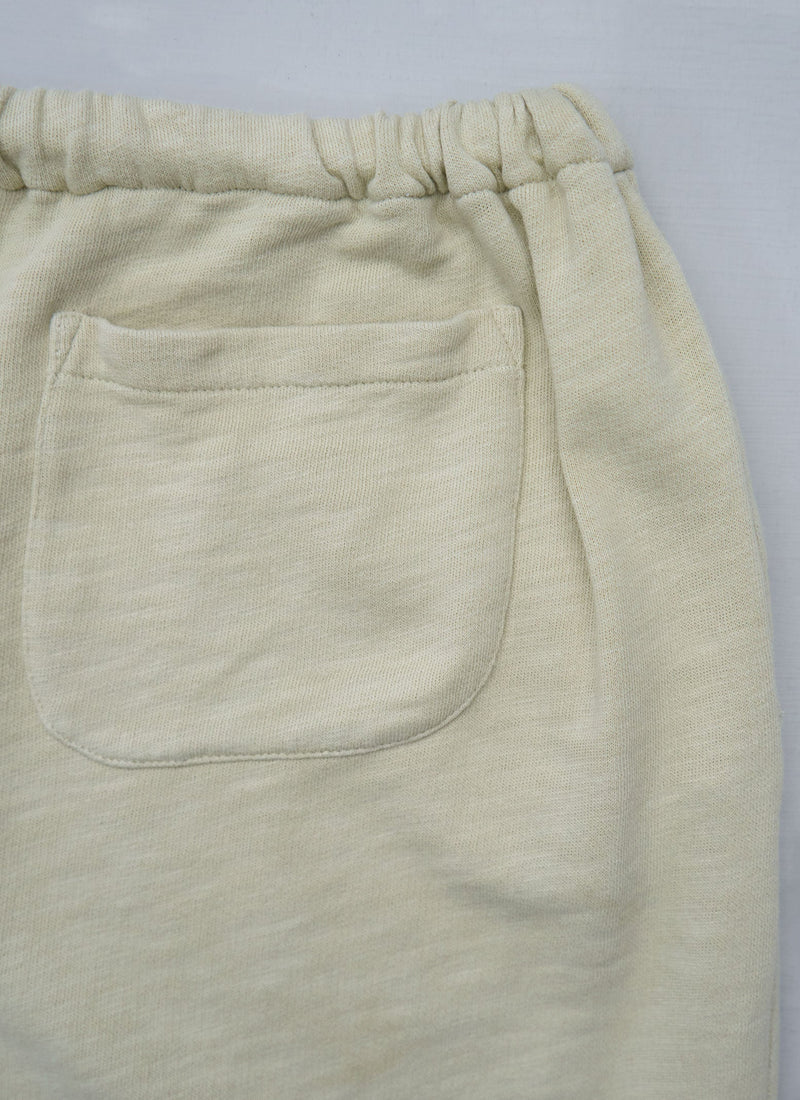 Reworn Loop Back Jersey Tousers Size M (012) | Parchment