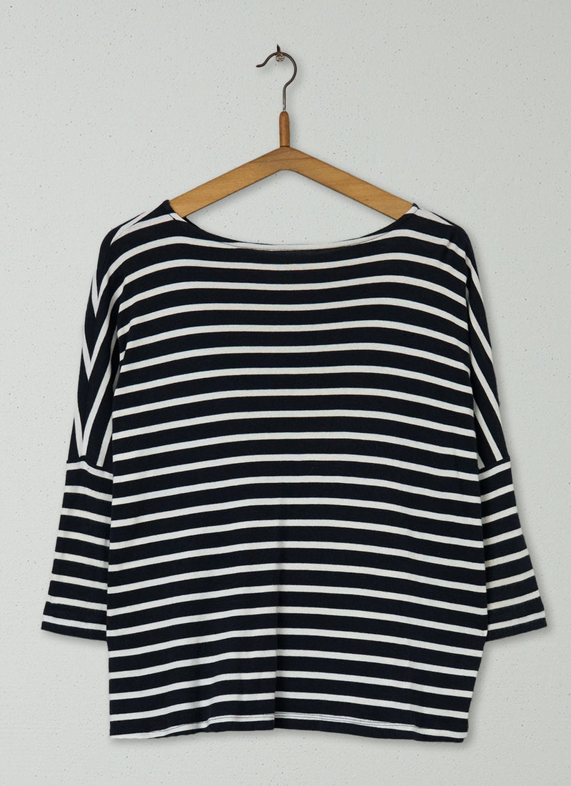 Reworn Stripe Tee Size 10 (086) | Multi