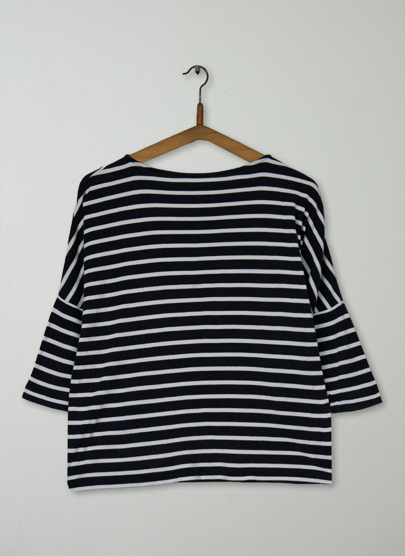 Reworn Stripe Jersey Tee Size 6 (131) | Multi