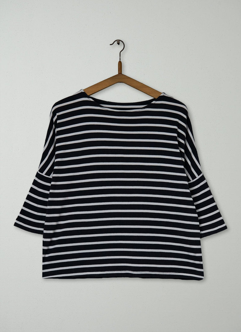 Reworn Stripe Jersey Tee Size 6 (131) | Multi