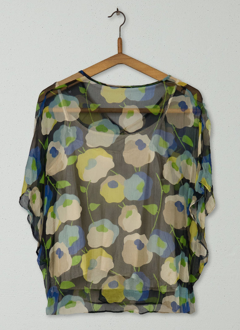 Reworn Coco Kimono Top Size 16 (640) | Multi