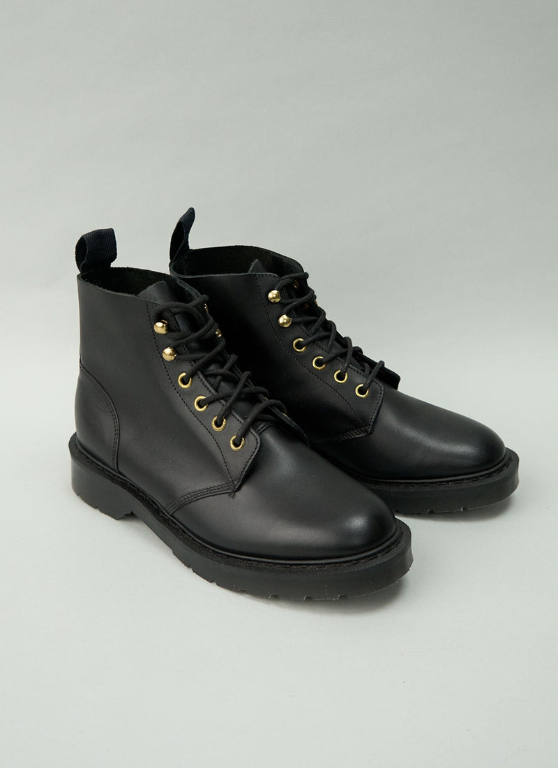 Reworn Solovair Jade Boots Size 4 (460) | Black