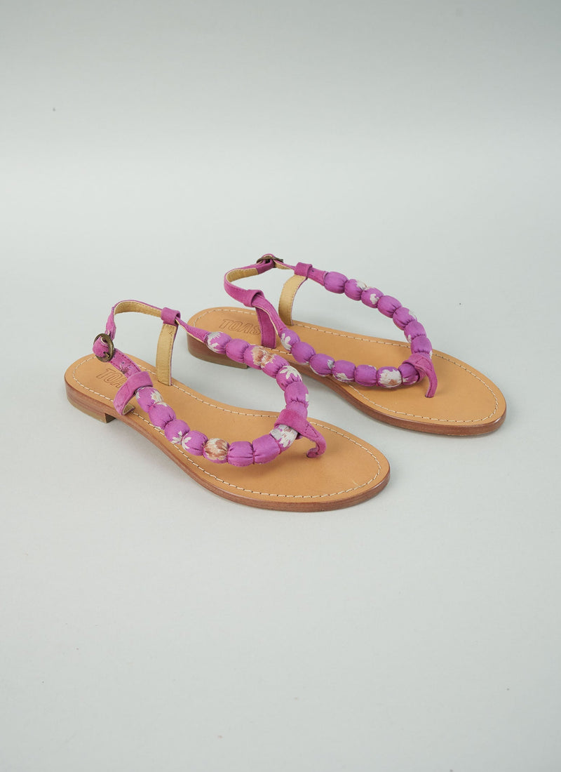 Reworn Print Sandals Size 39 (083) | Multi