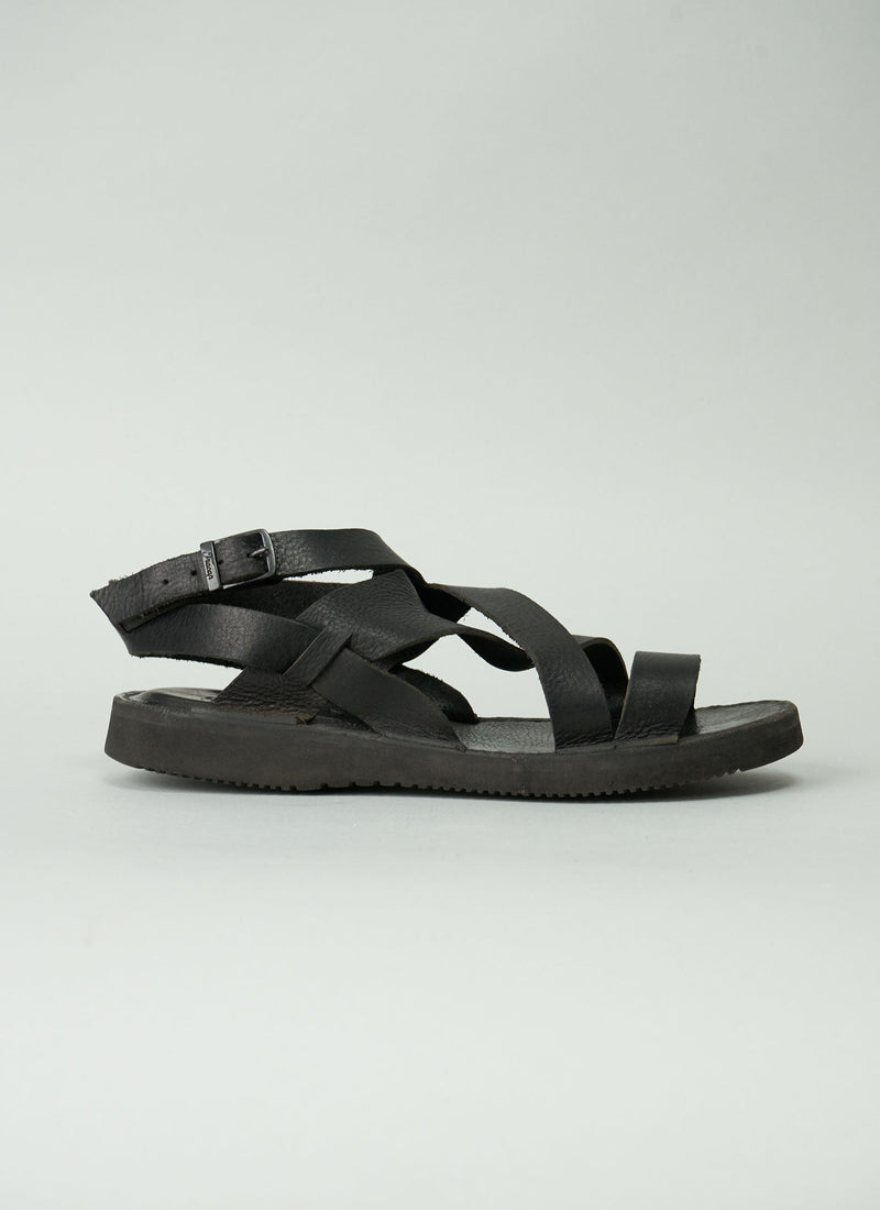 Reworn Fracap Eve Sandals Size 41 (034) | Black