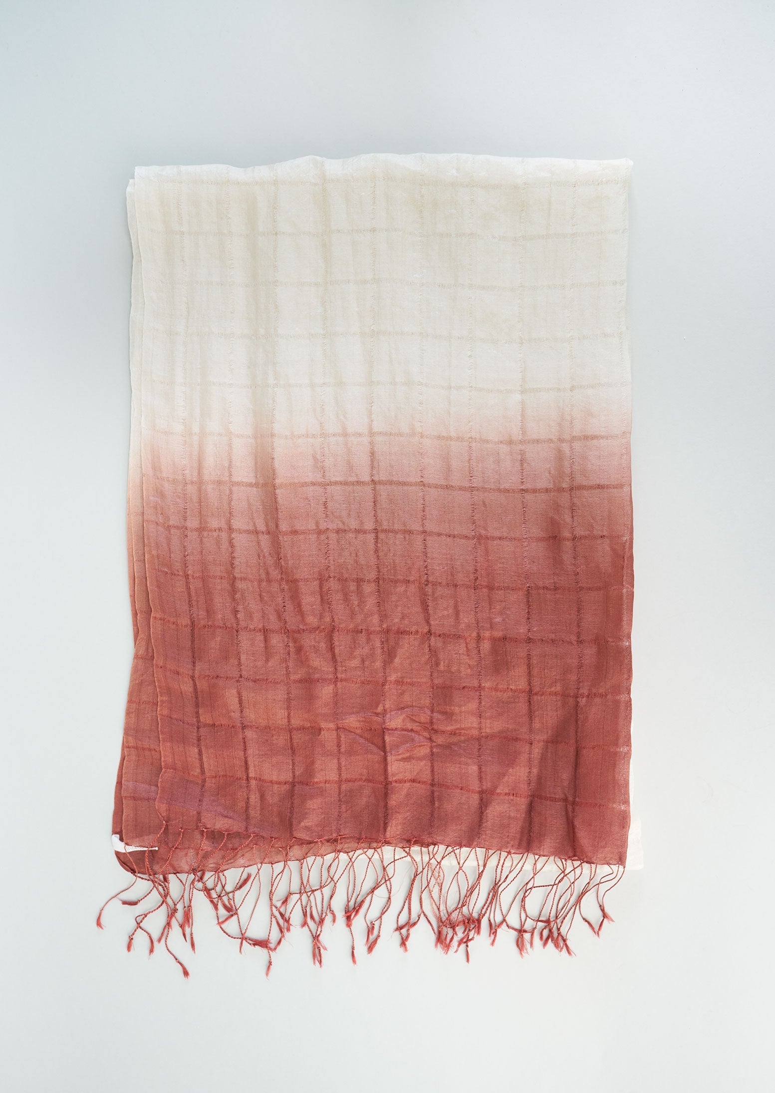Reworn Dip Dye Silk Scarf (010) | Multi