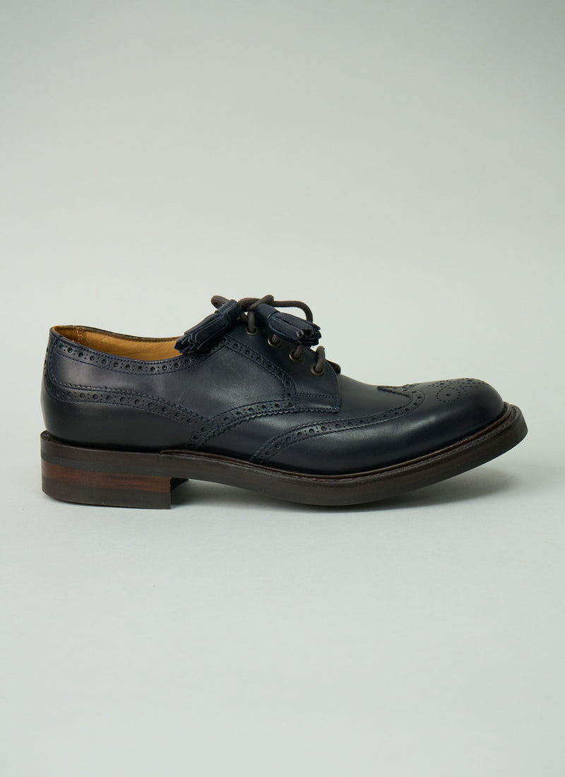 Reworn Cheaney Esme Brogues Size 5 (417) | Navy