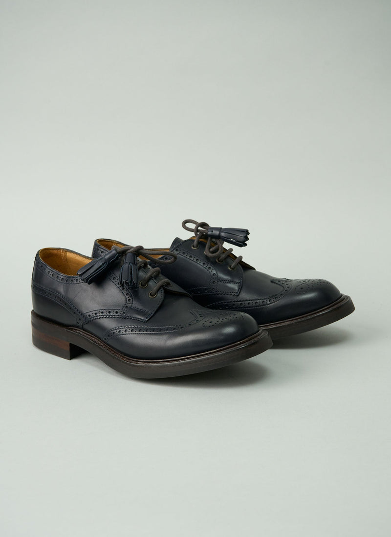 Reworn Cheaney Esme Brogues Size 5 (417) | Navy