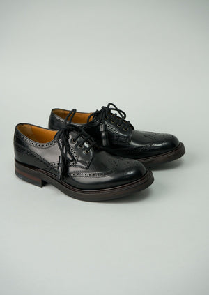 Reworn Cheaney Esme Brogues Size 5.5 (211) | Black