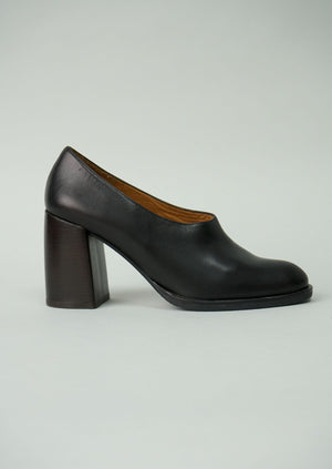 Reworn Chie Mihara Block Heel Shoes Size 39 (252) | Black