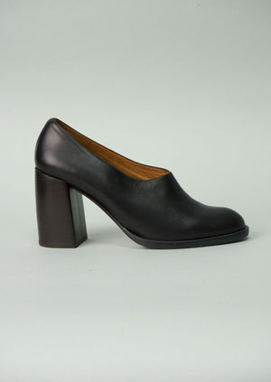 Reworn Chie Mihara Block Heel Shoes Size 40 (206) | Black