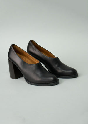 Reworn Chie Mihara Block Heel Shoes Size 40 (206) | Black