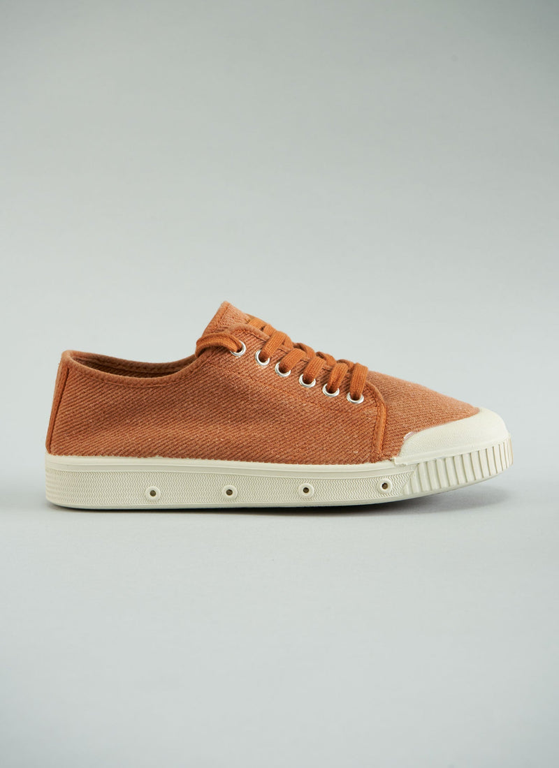 Reworn Spring Court Plimsolls Size 40 (085) | Burnt Orange
