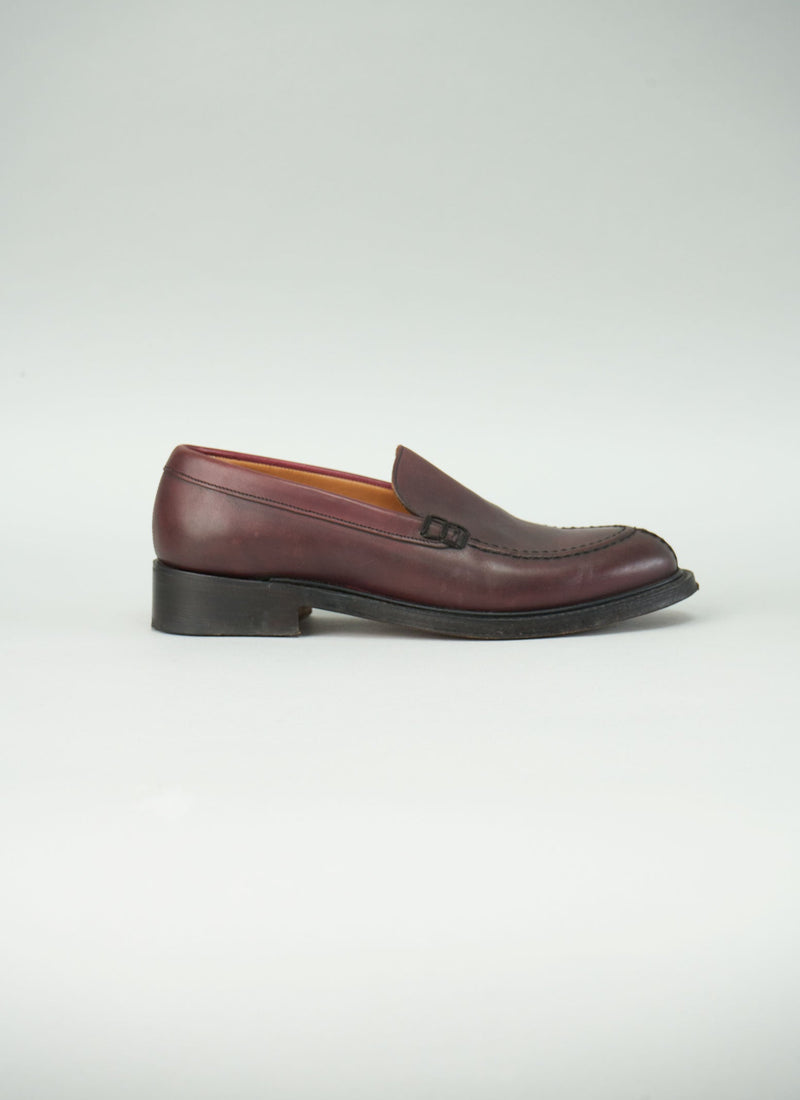 Reworn Cheaney Slip On Shoes Size 5.5 (070) | Burgundy