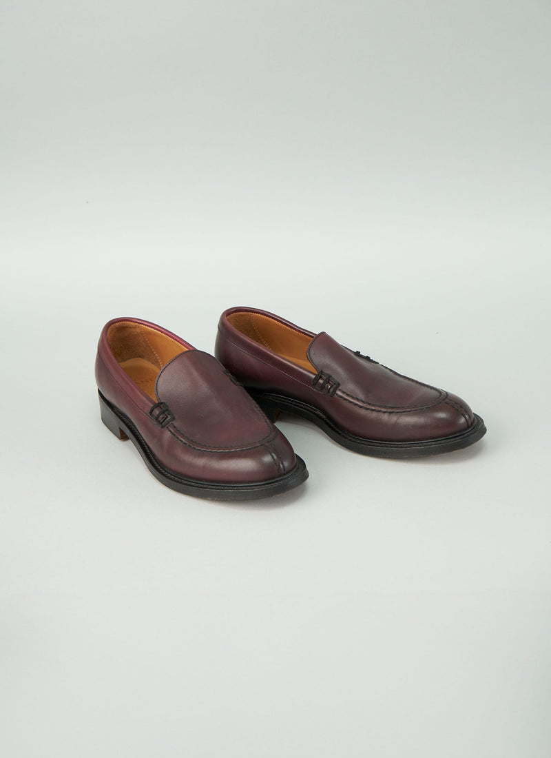 Reworn Cheaney Slip On Shoes Size 5.5 (070) | Burgundy