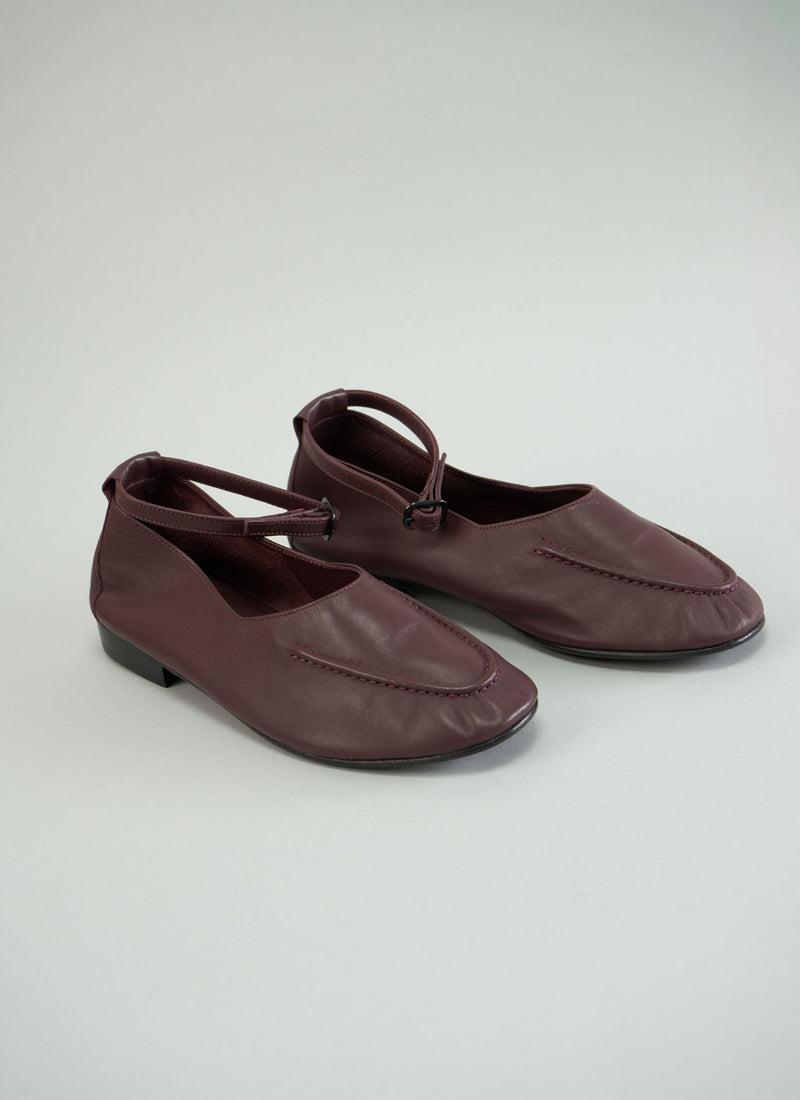 Reworn Hereu Loafers Size 37 (407) | Burgundy