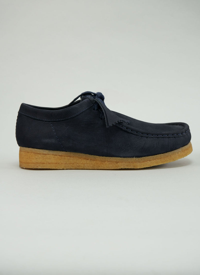 Reworn Clarks Wallabee Shoes Size 6 (087) | Dark Navy