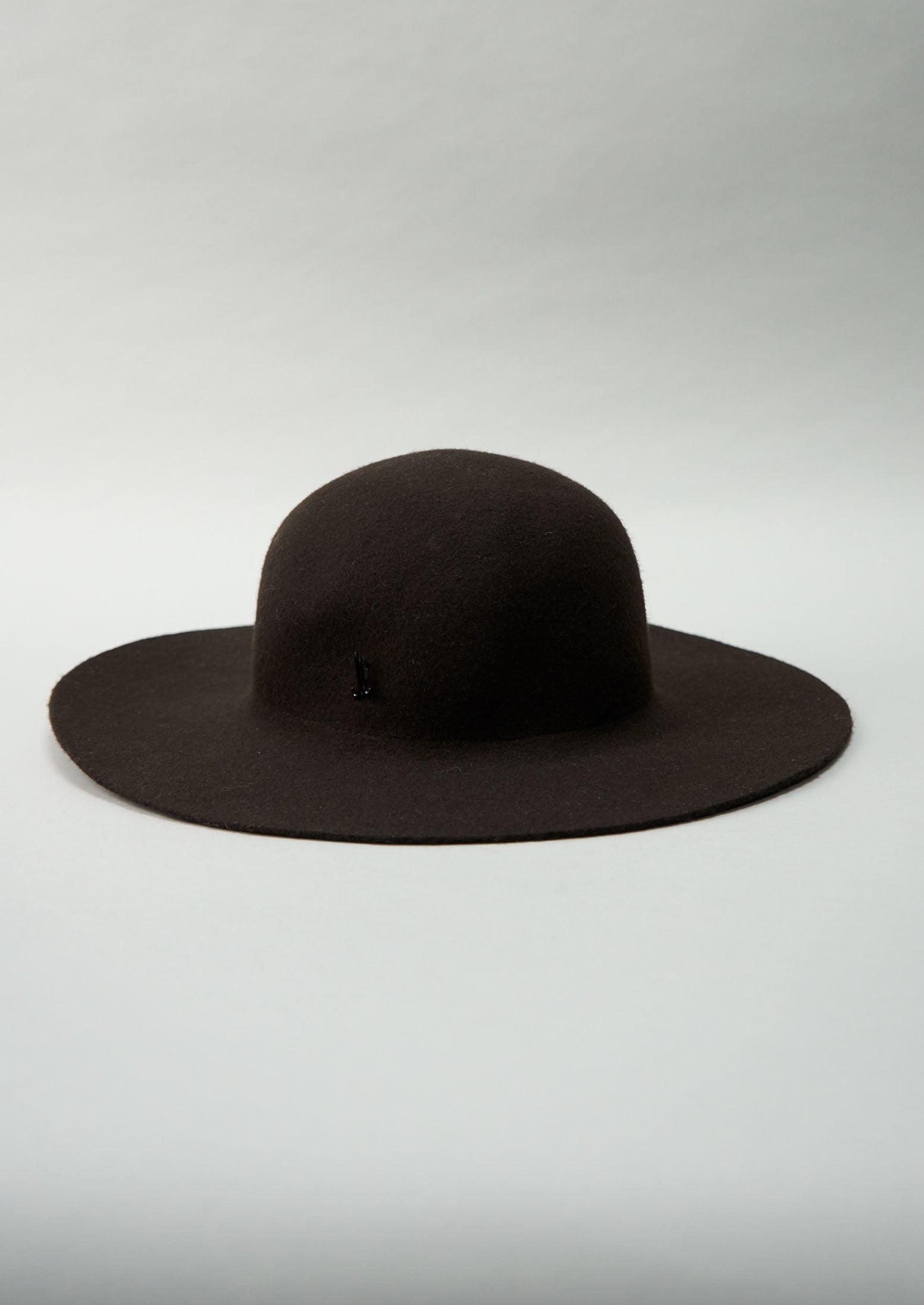 Reworn Cloche Hat (059) | Dark Brown