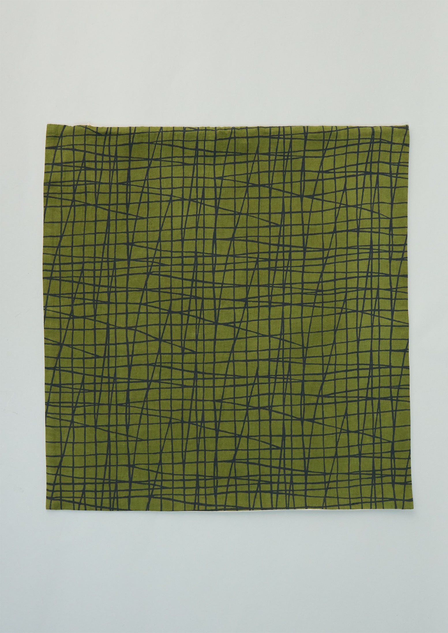 Reworn Scribble Check Cushion Cover (043) | Multi