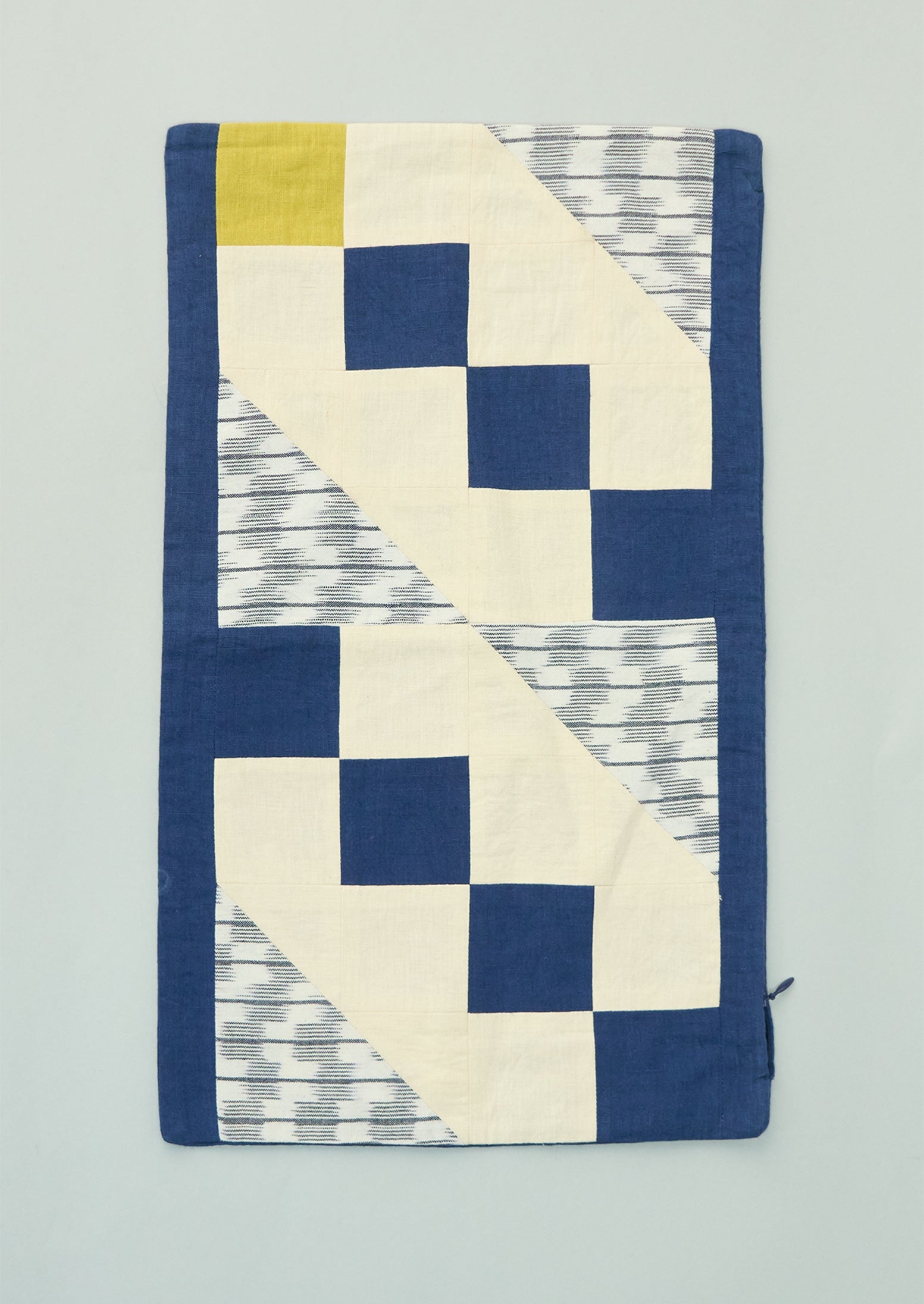 Reworn Patched Ikat Cushion Cover (051) | Multi