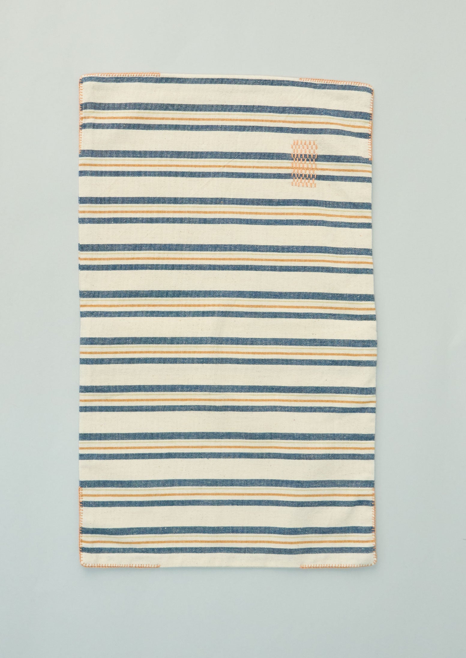 Reworn Stripe Cotton Rectangular Cushion Cover (038) | Multi