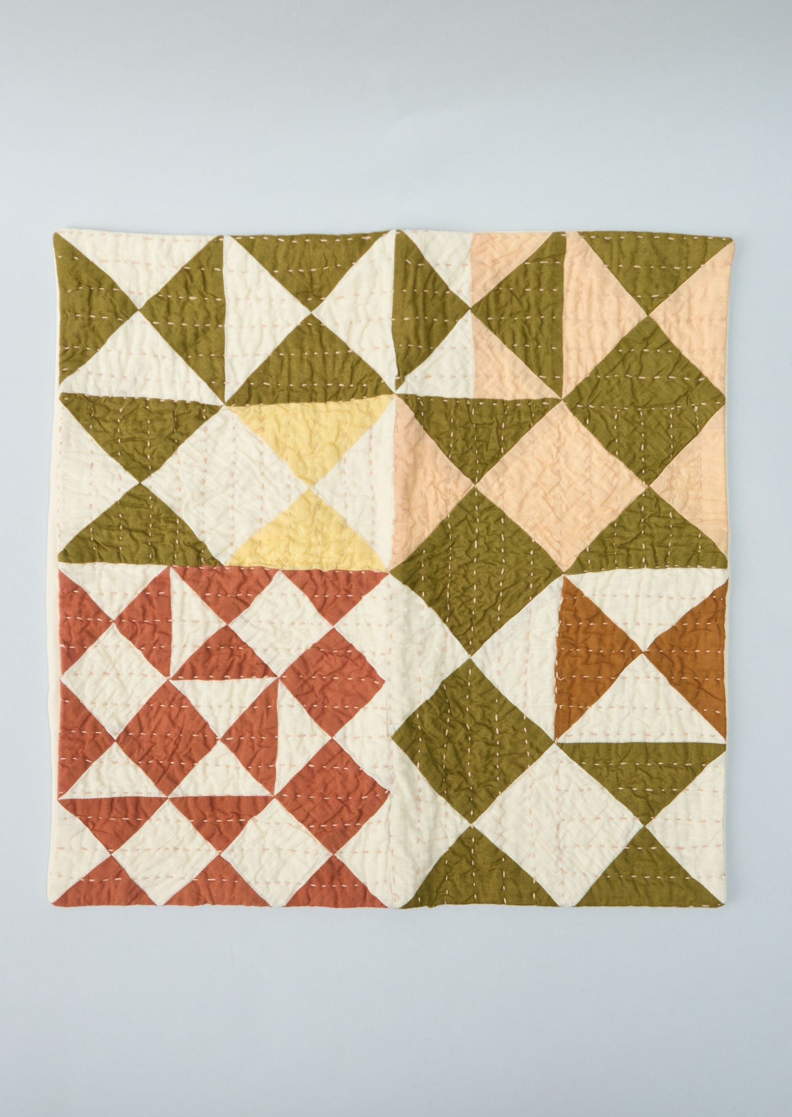 Reworn Kite Patchwork Cushion Cover (057) | Multi