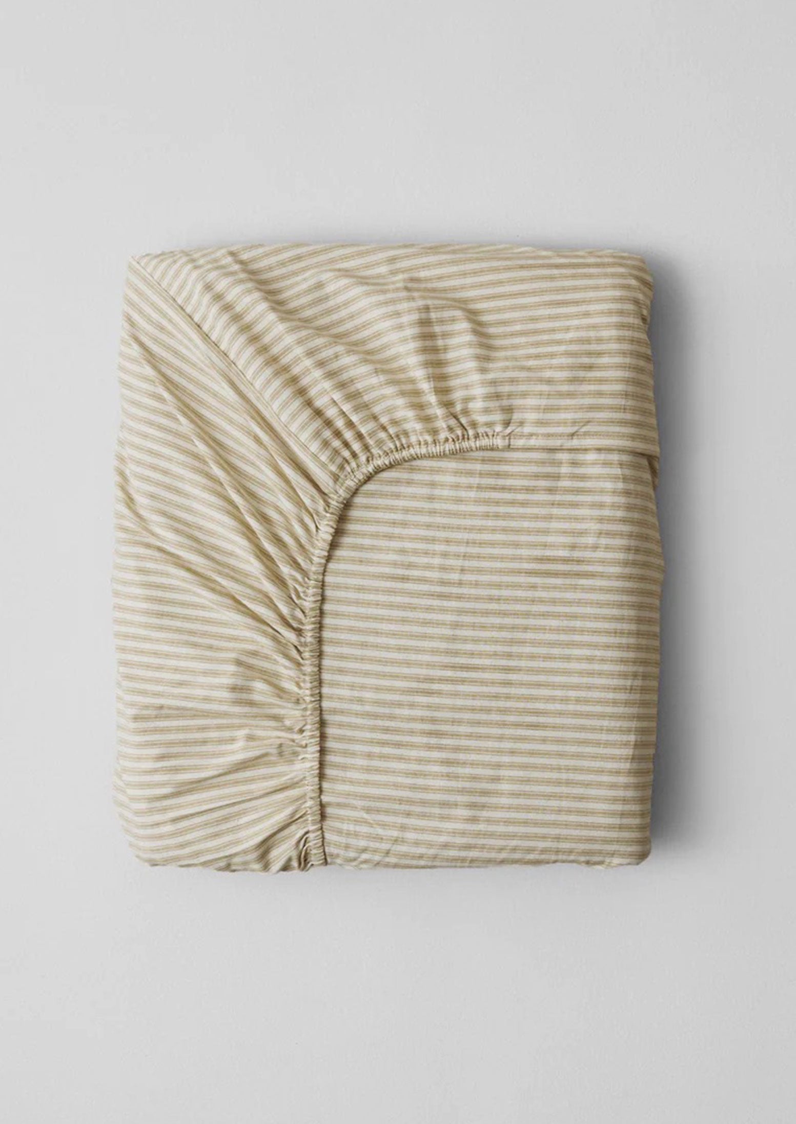 Reworn Organic Ticking Stripe Fitted Sheet (022) | Multi