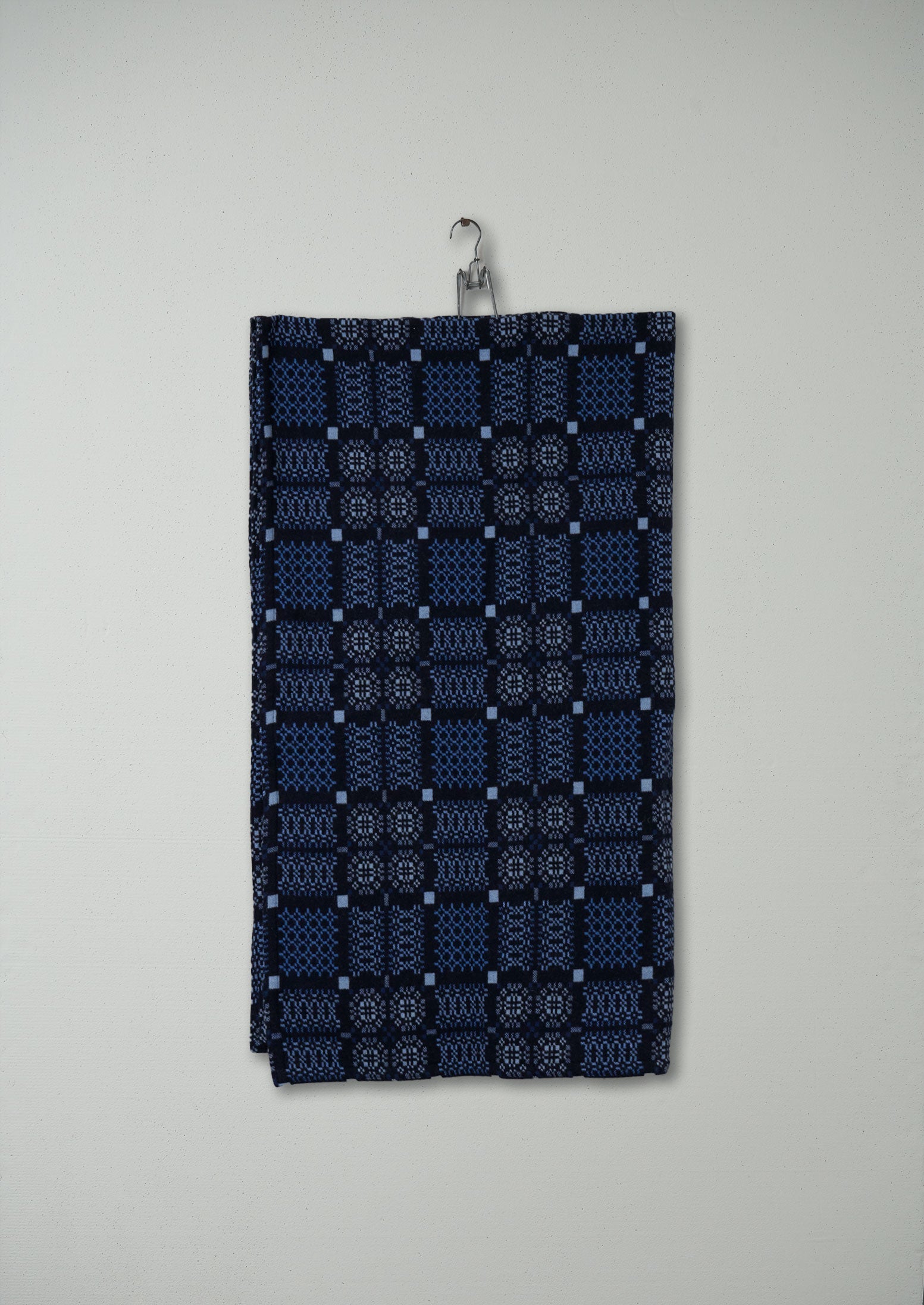Reworn Welsh Blanket (001) | Indigo