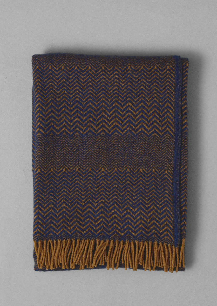 Reworn Zig Zag Blanket (021) | Multi