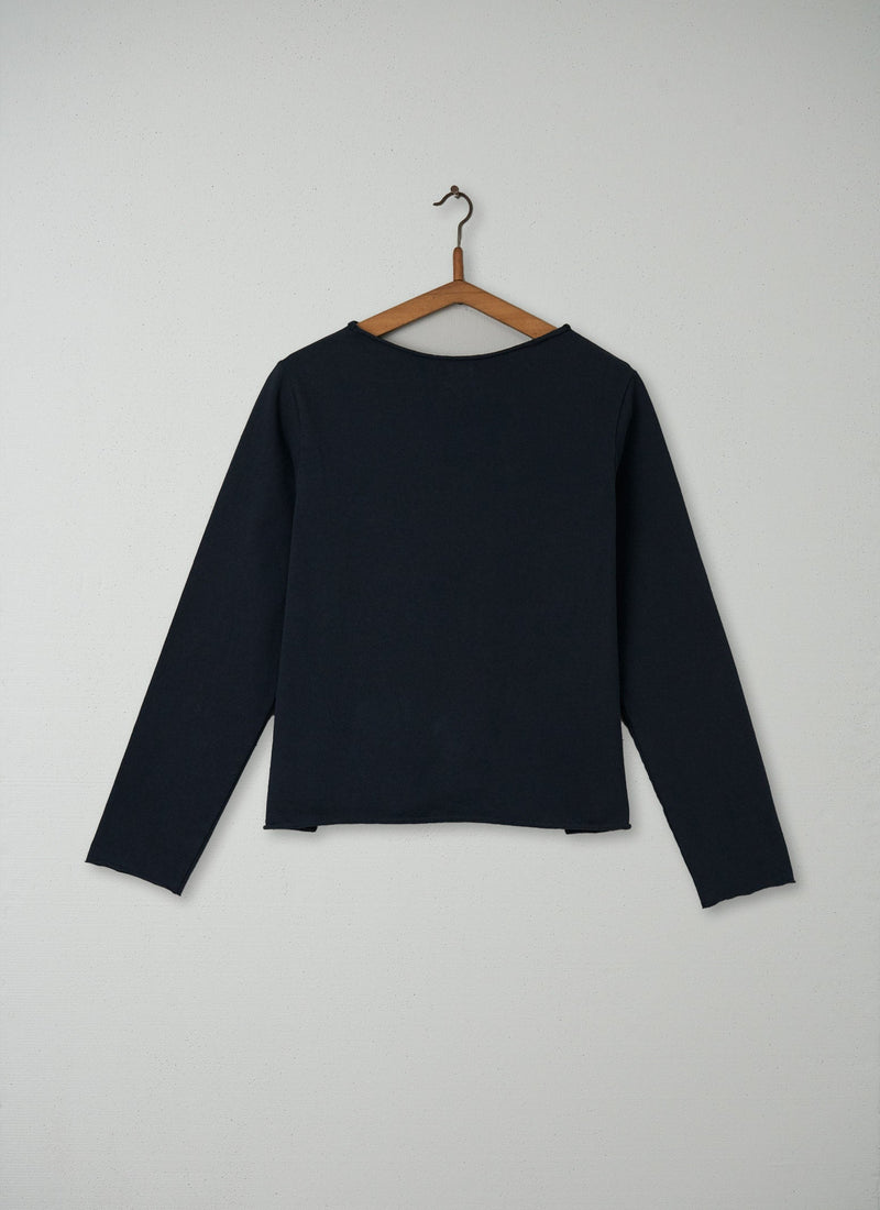 Reworn Soft Cotton Top Size M (007) | Charcoal